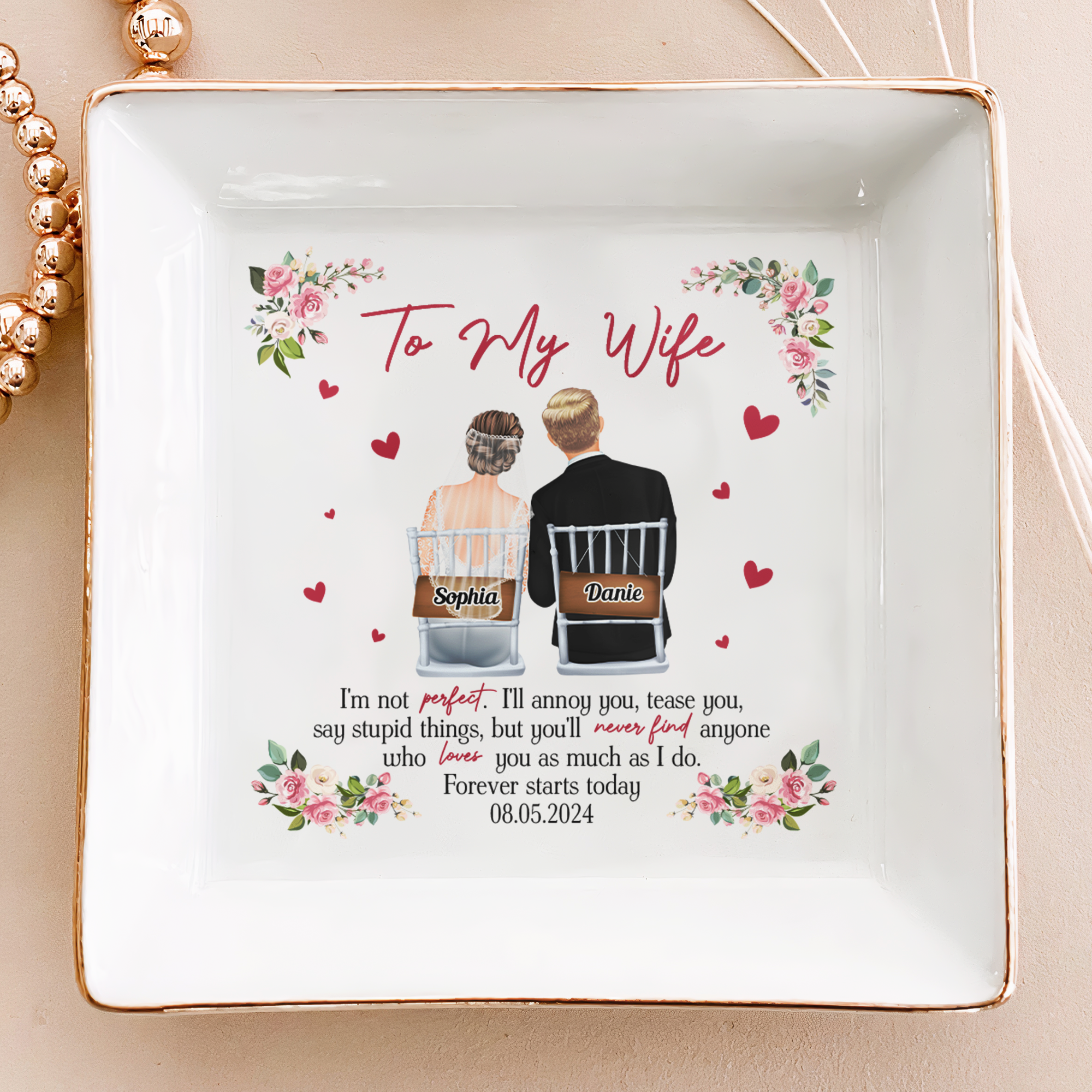 Forever Starts Today – Personalized Jewelry Dish