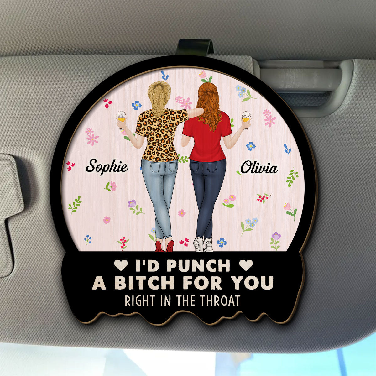 Friends I Always With You – Personalized Custom Car Visor Clip