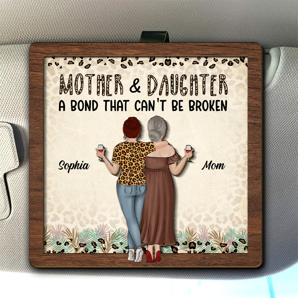 Mom And Daughter – Personalized Custom Car Visor Clip