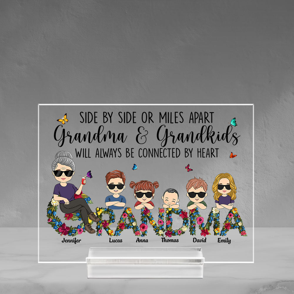 Side By Side – Personalized Custom Acrylic Plaque With Base