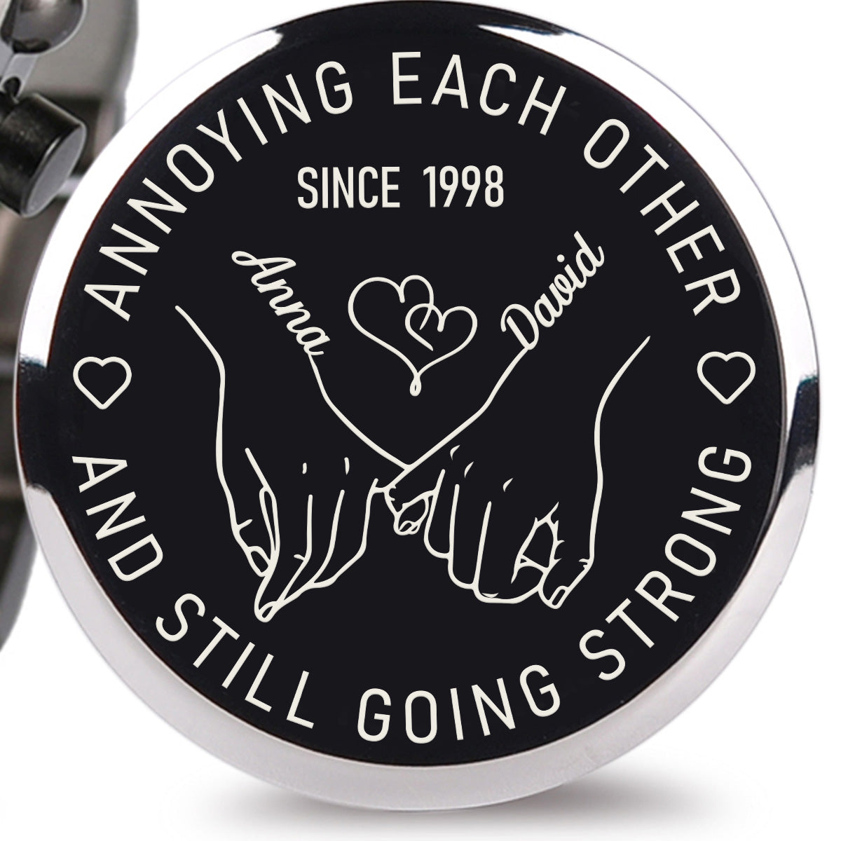 Together Forever – Personalized Engraved Wooden Watches GQ026